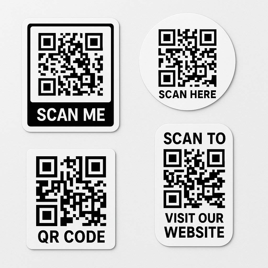 Custom QR Code Stickers