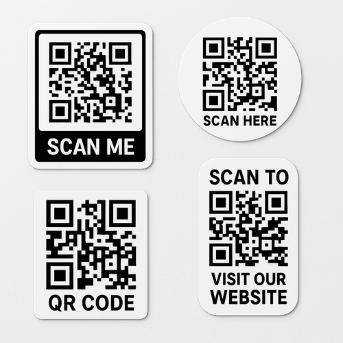 Custom QR Code Stickers