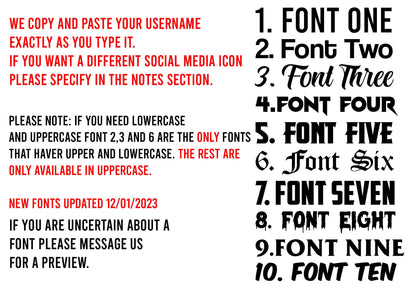 Social Media Decal Sticker